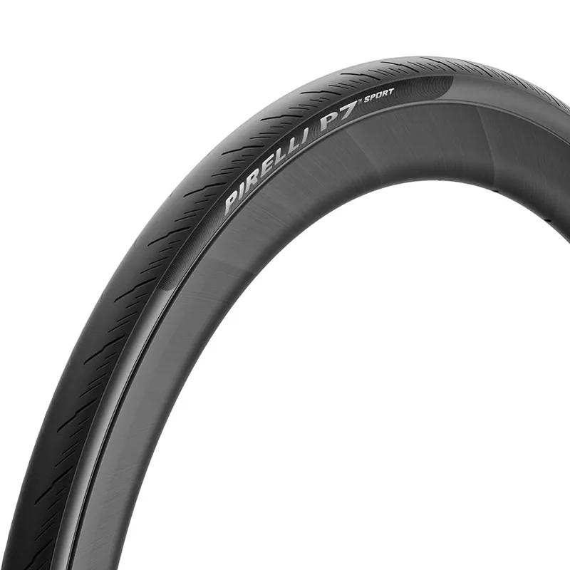 Pirelli P7 Sport Pro Compound/ Techbelt Folding Road Bike Tyres - Black