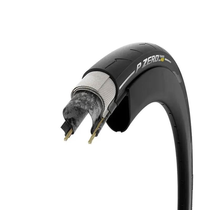 Pirelli P ZERO Race TLR RS SmartEVO2/ SpeedCORE Road Bike Tyres - Black-3