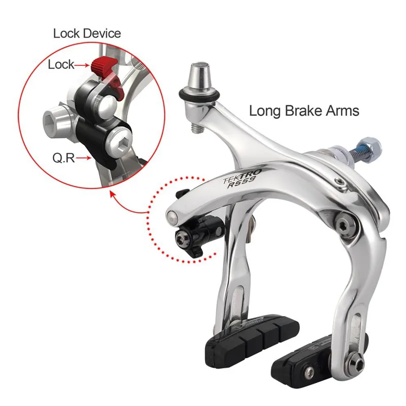 Tektro R559 55-73mm Extra Long Drop Caliper Pair in Black-2