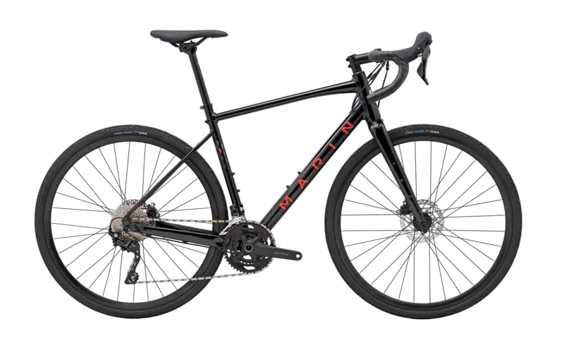 Marin Gestalt 2 Gravel Road Bike - Gloss Black/ Red