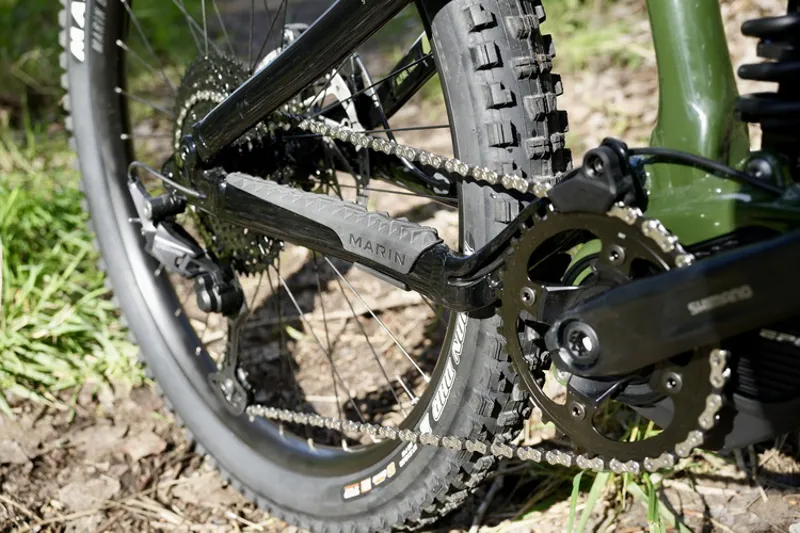 Marin Alpine Trail E1 Electric Mountain Bike - Green/ Black-3