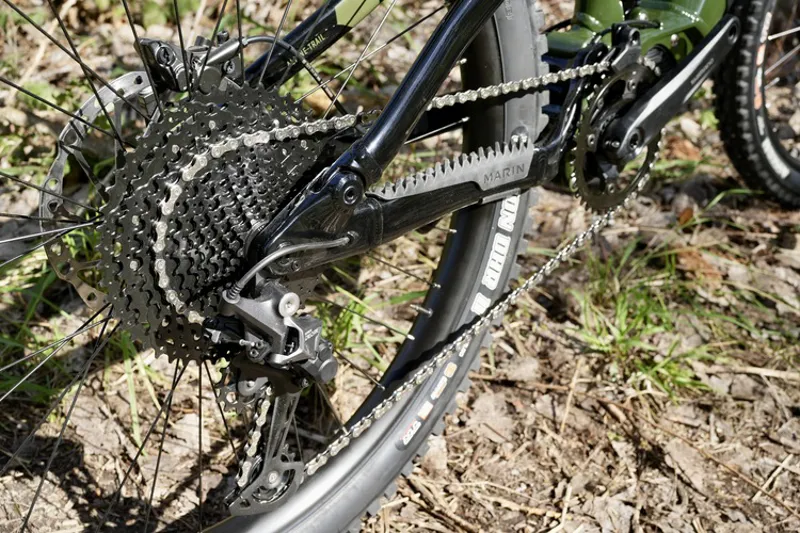 Marin Alpine Trail E1 Electric Mountain Bike - Green/ Black-2