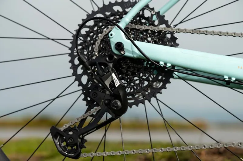 Marin DSX 3 Flat Bar Gravel Bike - Matte Light Blue/ Orange/ Chrome-3