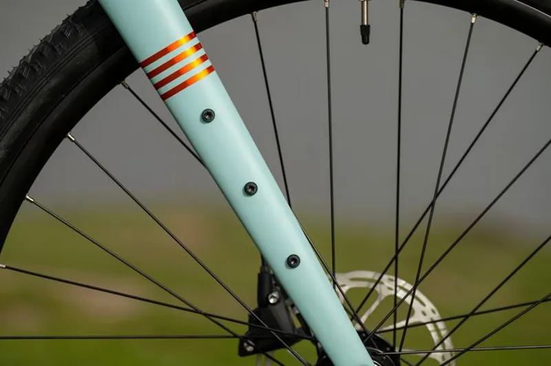 Marin DSX 3 Flat Bar Gravel Bike - Matte Light Blue/ Orange/ Chrome-5