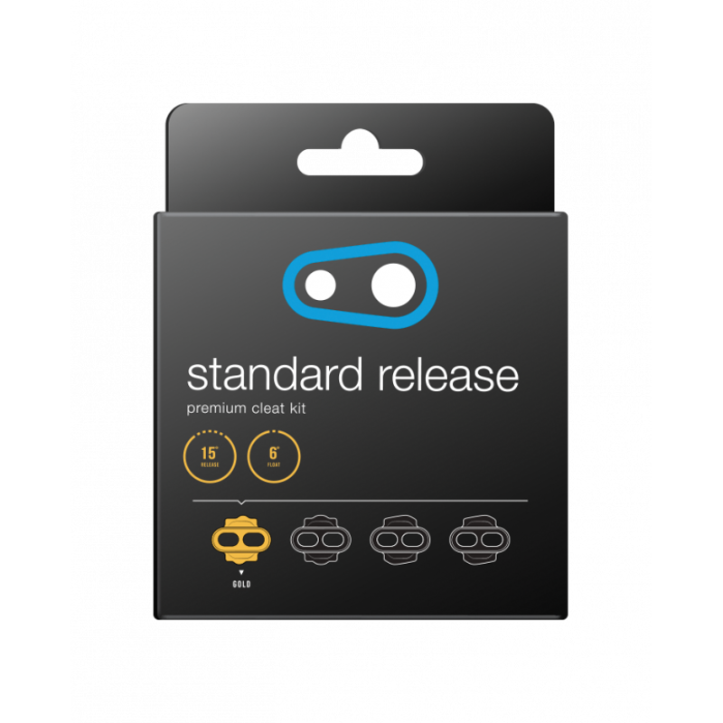 Crank Brothers Premium Cleats 6 Degree Float - Gold-1