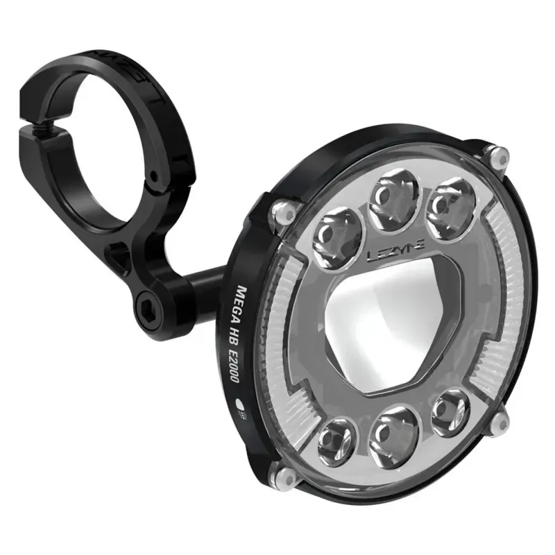 Lezyne eBike Mega HB StVZO E2000 LED Front Light - Flat Black-1