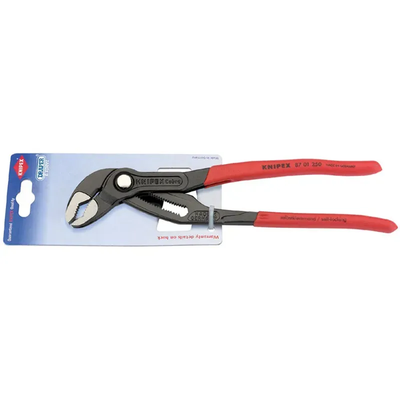 Knipex Cobra Waterpump Pliers in Red/Black