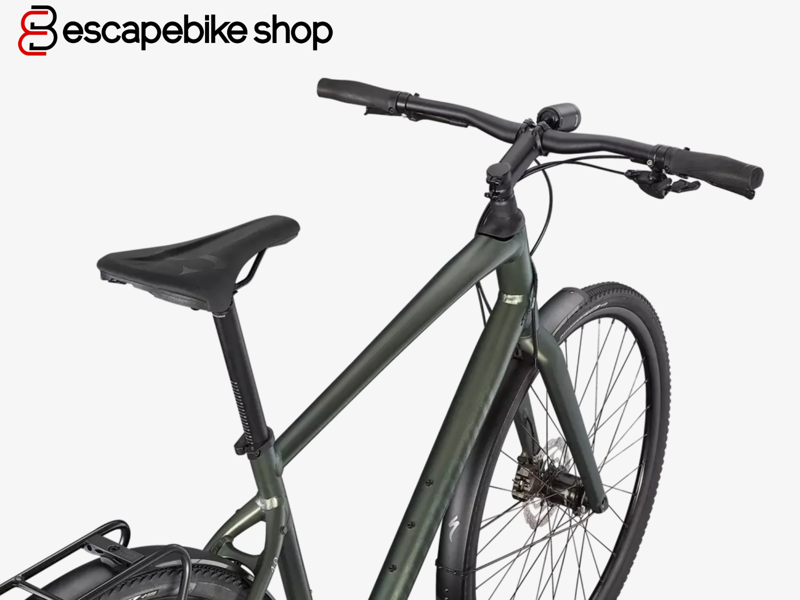 Specialized Sirrus X 4.0 EQ Hybrid Bike - Satin Oak Green/ Black-2