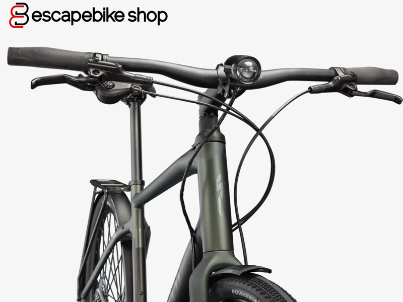 Specialized Sirrus X 4.0 EQ Hybrid Bike - Satin Oak Green/ Black-4