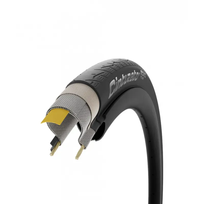 Pirelli Cinturato Road TLR SmartNET Silica TechWALL+ Road Bike Tyres - Black-5