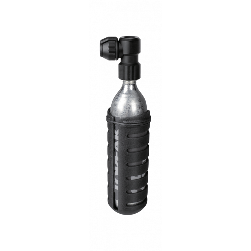 Topeak Nano Airbooster L With 25g Cartridge CO2 Inflator Pump - Black