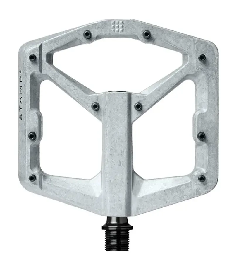 Crankbrothers Stamp 2 Platform Pedals - Raw Silver