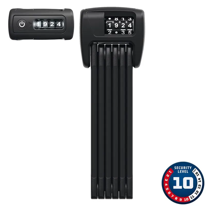 ABUS Bordo 6000C-SH 120cm Folding Combination Lock - Black