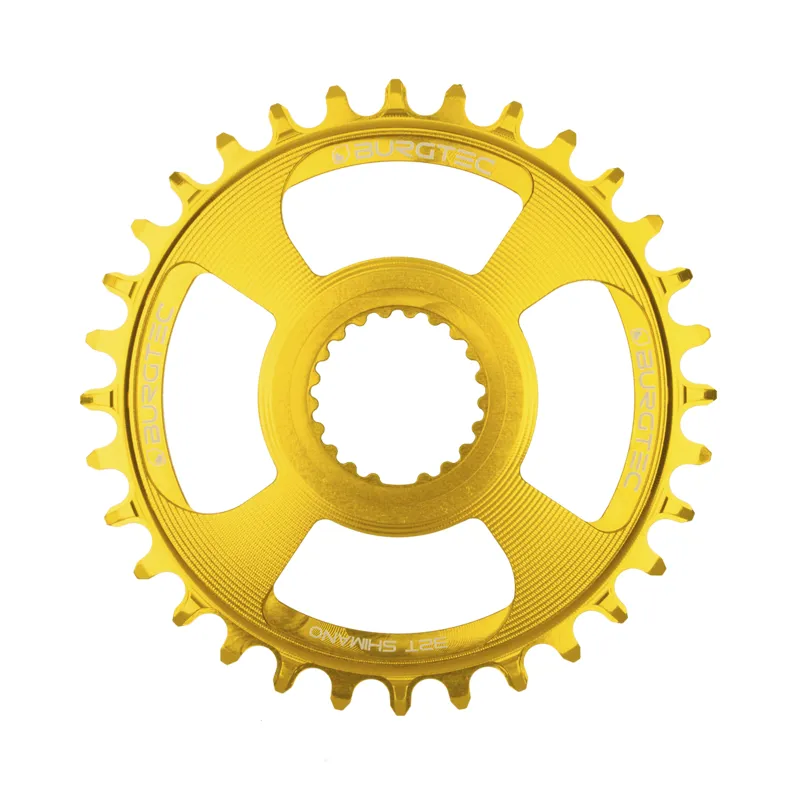 Burgtec Shimano Direct Mount Thick Thin Chainring - Burgtec Bullion Gold