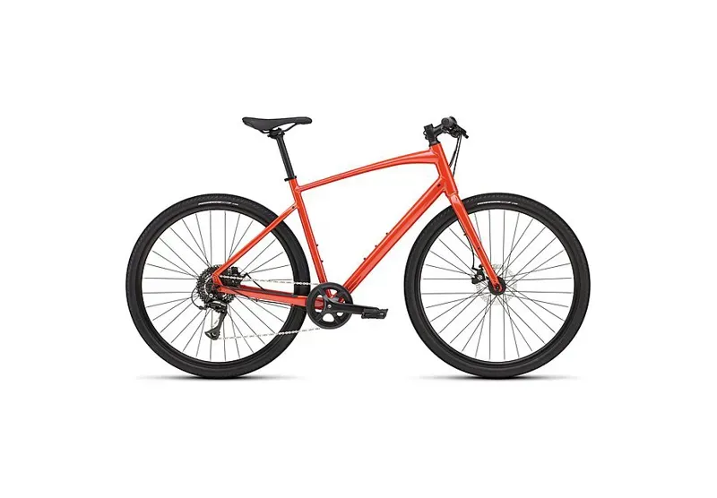 Specialized Sirrus X 1.0 Hybrid Bike - Gloss Deep Orange/ Redwood Reflective