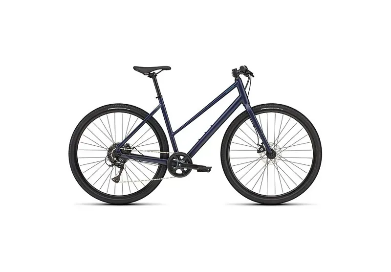 Specialized Sirrus X 1.0 Step-Through Hybrid Bike - Satin Deep Marine/ Grey Blue