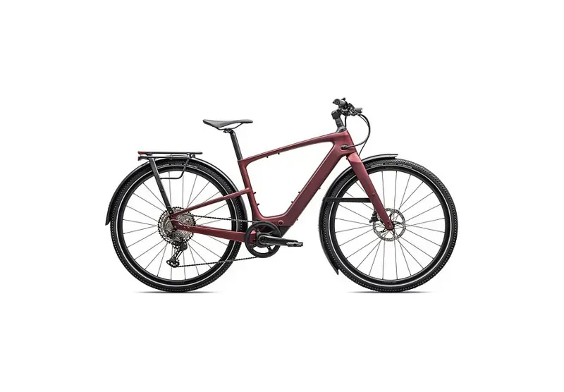 Specialized Turbo Vado SL 2 6.0 EQ Carbon Hybrid E.Bike - Satin Red Sky/ Red Onyx Frost