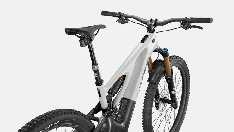 Specialized S-Works Turbo Levo Electric Mountain Bike in White-5