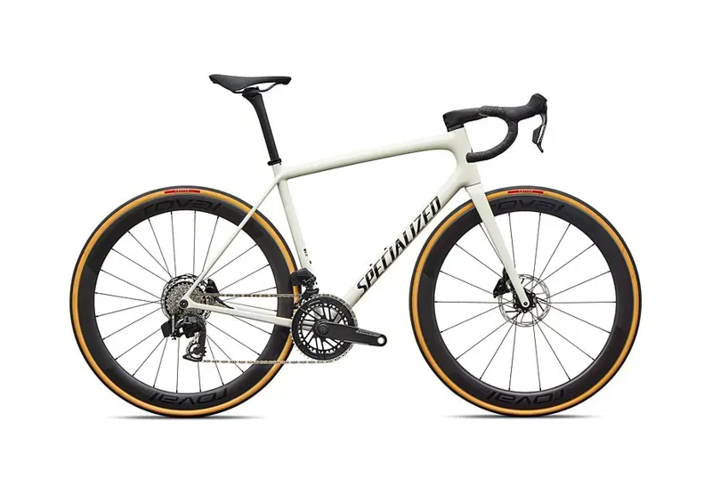 Specialized Aethos 2 Pro SRAM Force AXS Road Bike - Birch/ Stallion Metallic-1