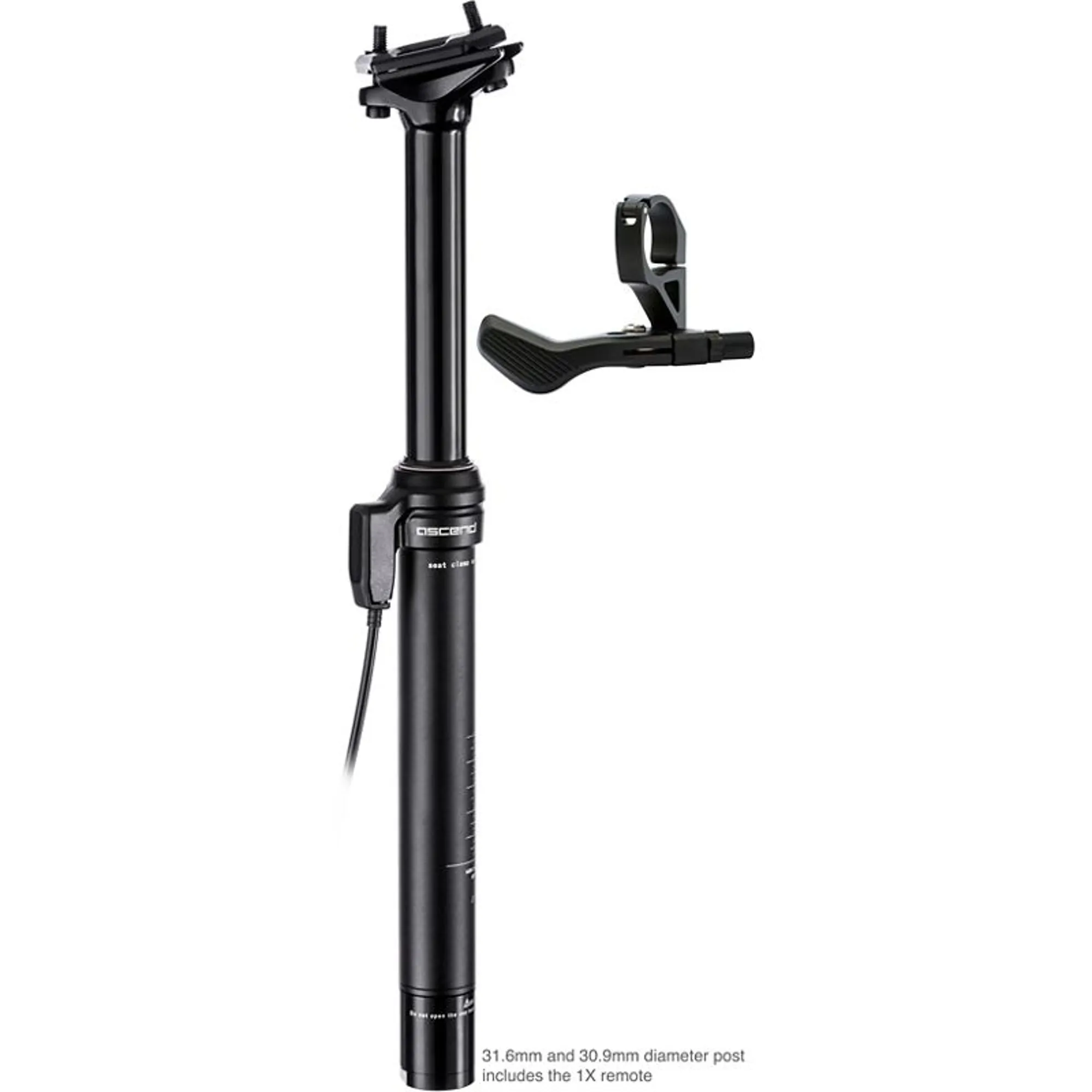 Position Dropper Seatpost With Lever Brand-X Ascend II 150mm 1x