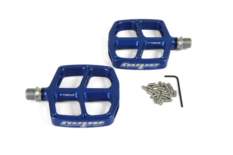Hope F12 Kid's Platform Pedals - Blue