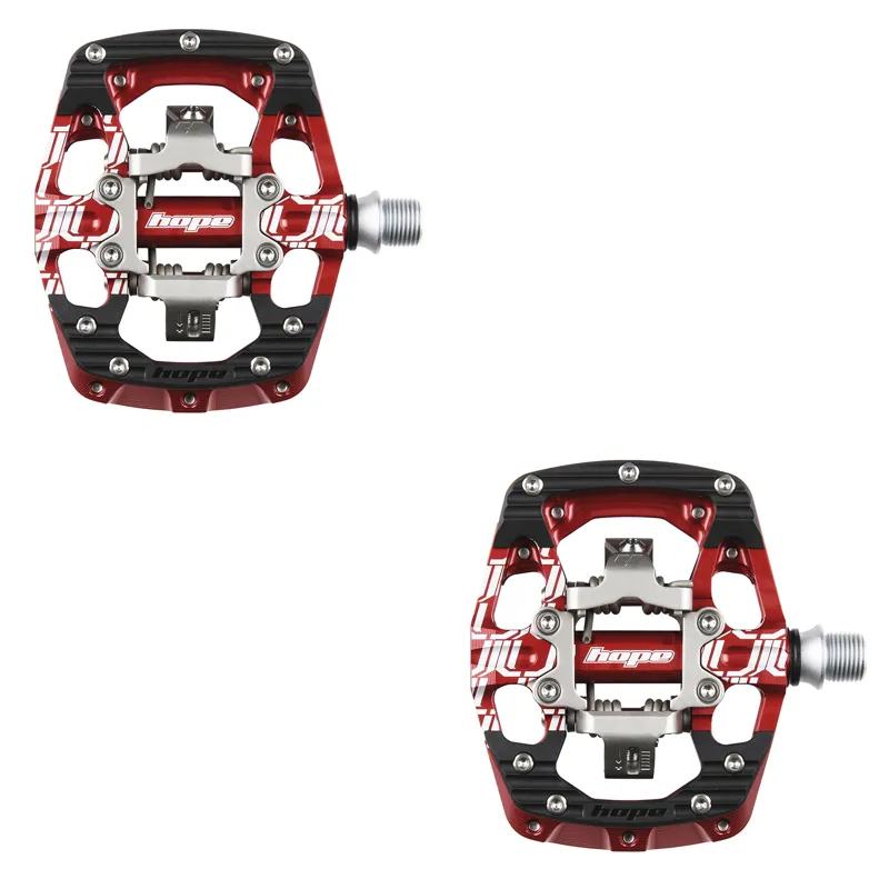 Hope Union Gravity Clipless Platform Pedals - Red