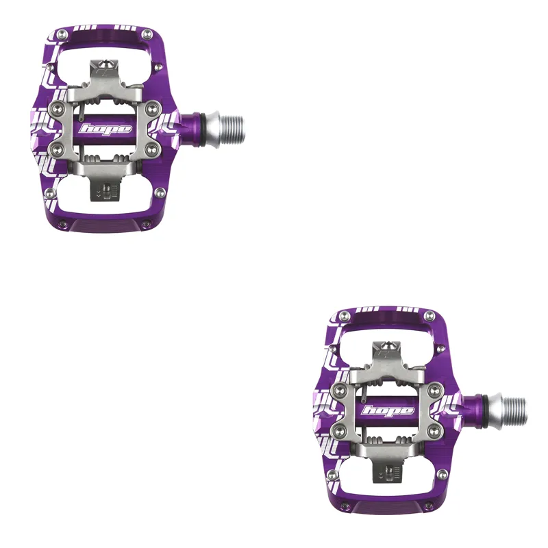 Hope Union Trail Platform Clipless Pedals - Purple