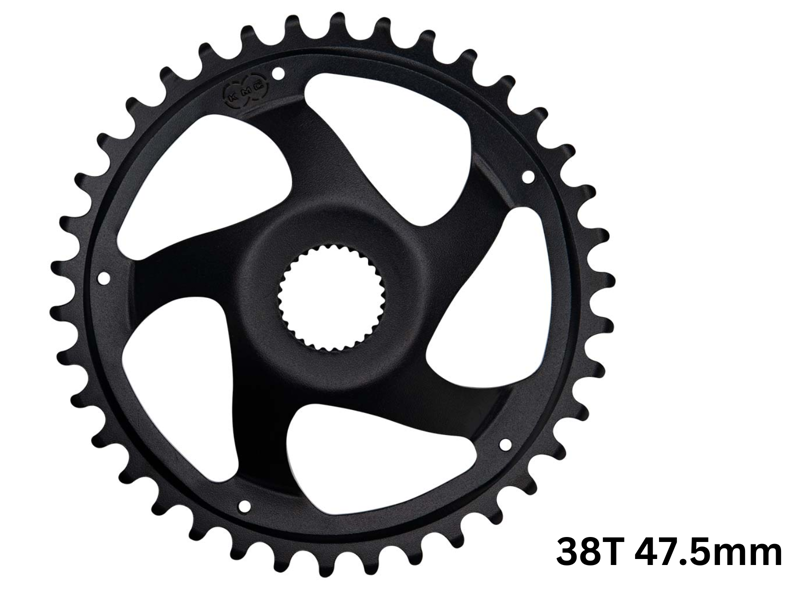 KMC Bosch Gen 4 Super Narrow Chainring - Black-1