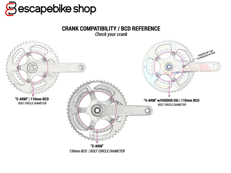 Praxis Works Buzz Rings 130 BCD 53/ 39 Teeth - Black-2