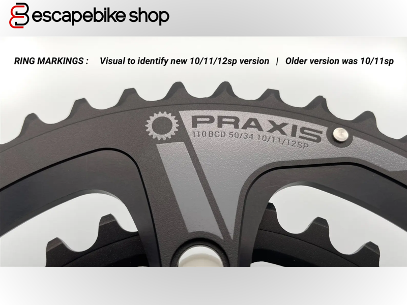 Praxis Works Buzz Rings 130 BCD 53/ 39 Teeth - Black-1