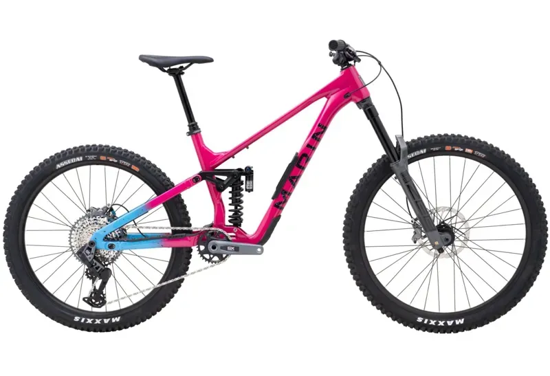 Marin Alpine Trail XR AXS Mountain Bike - Gloss Magenta/ Blue/ Black