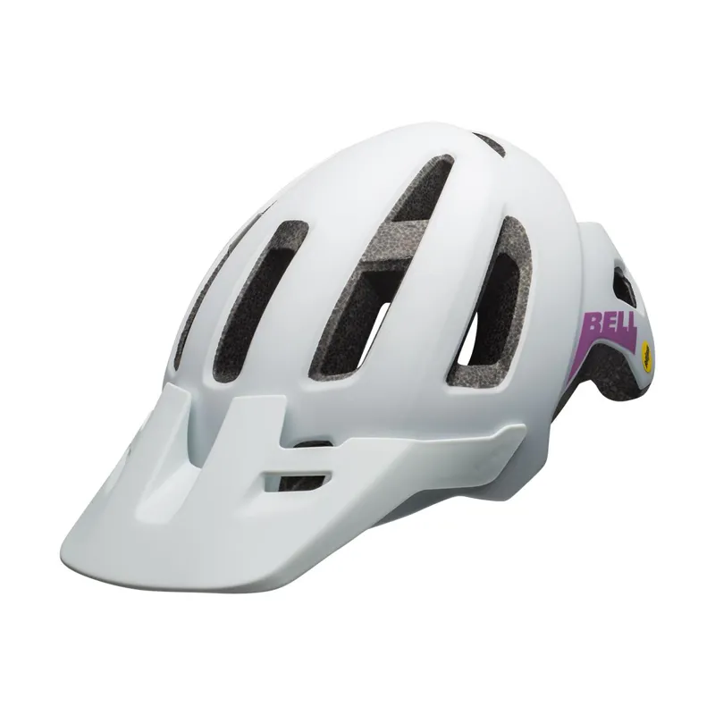 Bell Nomad Jr. MIPS Youth Cycle Helmet - Matt White/Purple-1