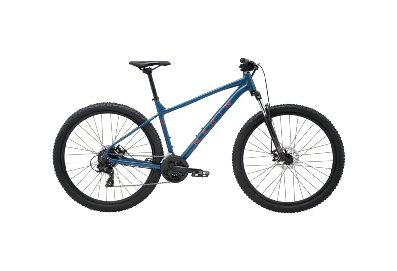 Marin Bolinas Ridge 1 Hardtail Mountain Bike - Gloss Dark Blue/Red/Orange