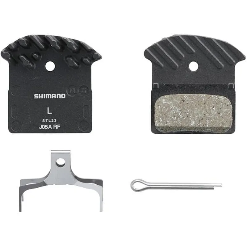 Shimano J05A Resin Disc Brake Pads With Icetec Fins - Black