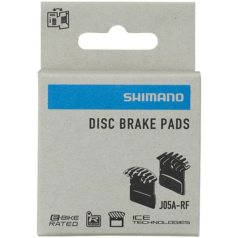 Shimano J05A Resin Disc Brake Pads With Icetec Fins - Black-1