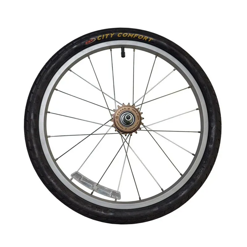Burley Rear Wheel with Free Hub Cassette in Black