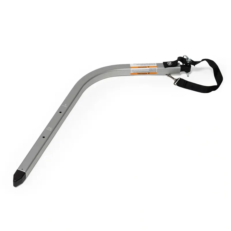 Burley Tow Bar Double Quick Receiver Safety Strap in Silver