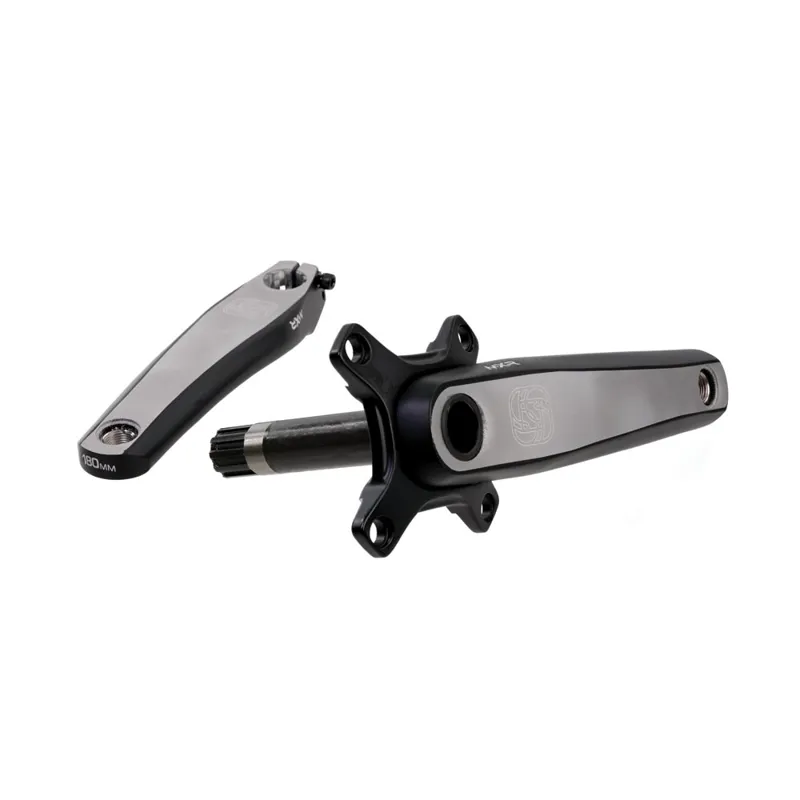 Gusset MXR 180mm Cranks in Black/Silver