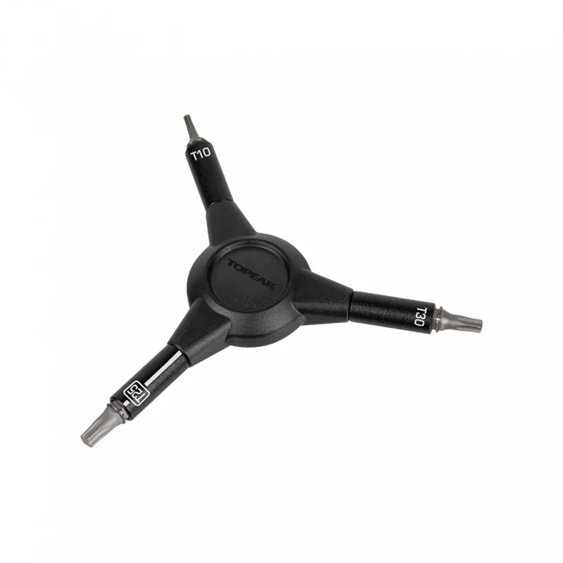 Topeak Y-Torx Speed Wrench T10/ T25/ T30 Torx 3 Way Tool - Black-1