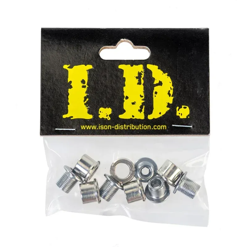 I.D Cr-Mo Chainring Bolts - Silver