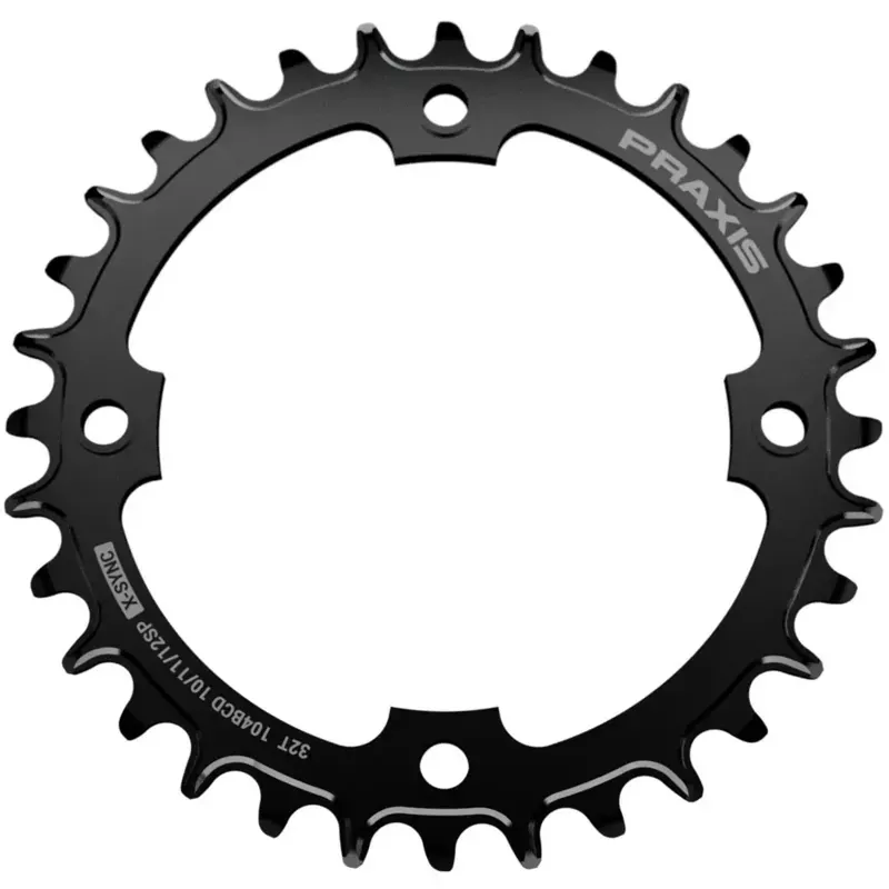 Praxis MTB 1x 104BCD NW - Steel/ eBike Chainrigs - Standard Black-1