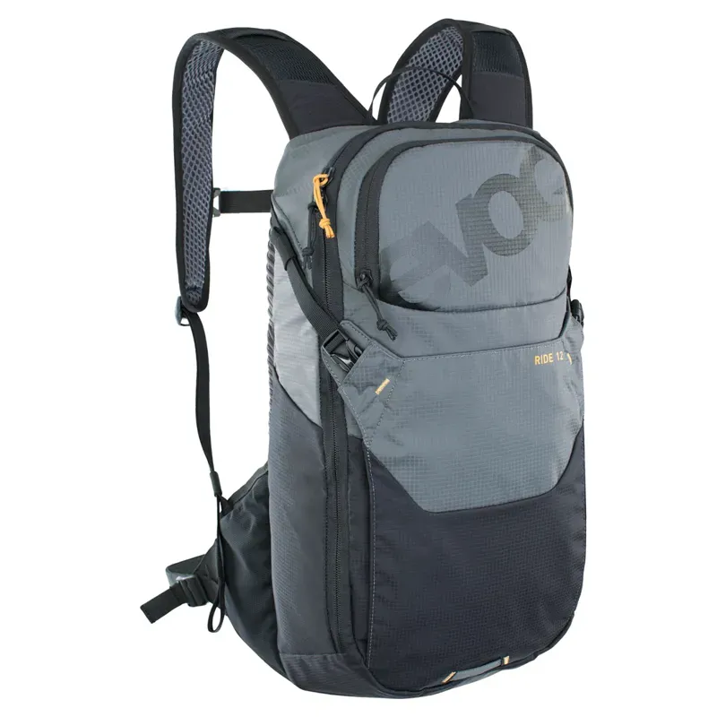Evoc Ride Performance 12 Litre Backpack inc. 2 Litre Bladder - Carbon Grey/ Black