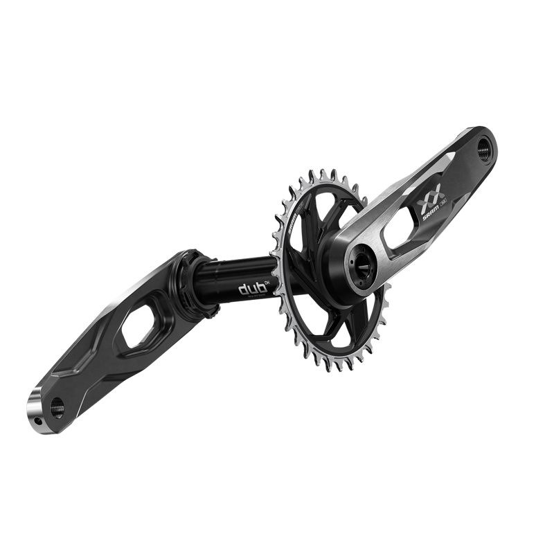 SRAM Crankset XX Downhill CL55 DUB MTB 34t T-Type (BB And BB DUB Spacers Are Not Included): BLACK 1-2
