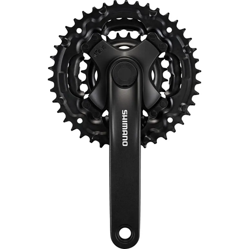 Shimano Tourney TY301 150mm Length Square Taper Chainset - Black