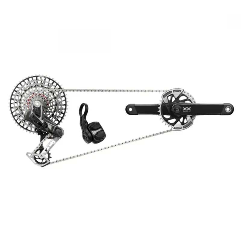 Sram Xx T-Type Eagle Transmission Powermeter Axs Groupset (rd W/Battery/Charger/Cord Ec Pod Ult Pm Xx Spindle q174 55mm Chainline Dub Mtb Wide W/Dm 32t Cr W/2 Guards Cn 126l Cs Xs-1297 10-52t) 2023 2023: 1