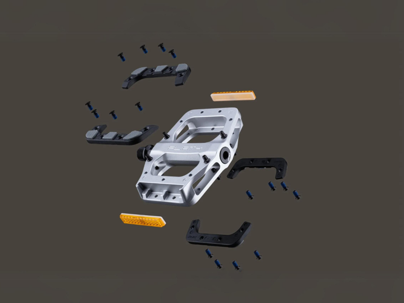 DMR Flat 4 Platform Pedals - Grey-4