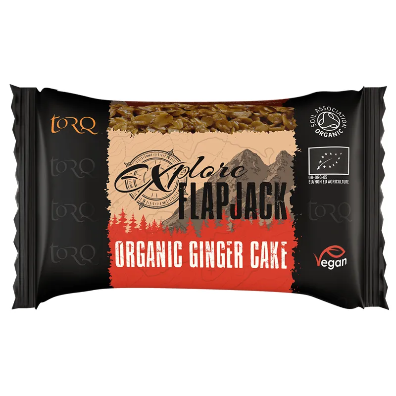 Torq Explore Flapjack Energy Bar - Ginger Cake - 65gram