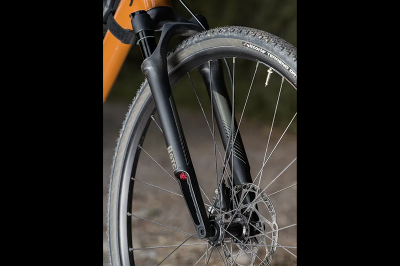 KS GTC 700c 40mm Travel Gravel Suspension Fork - Black-3