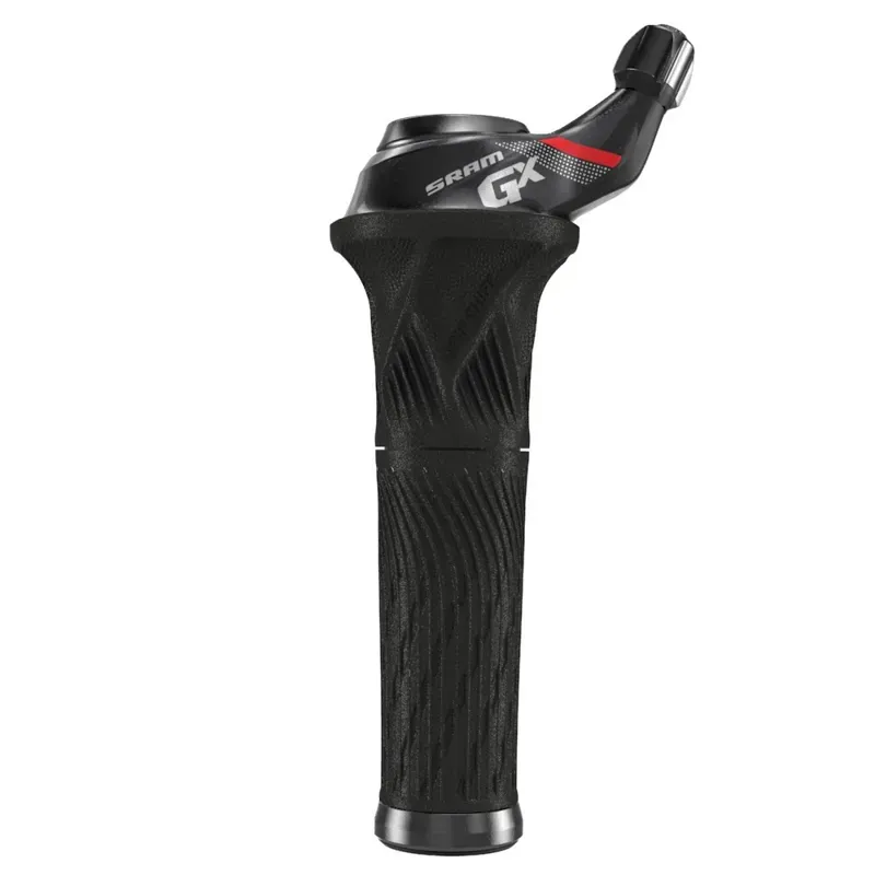 SRAM GX 11-speed Grip Shift Shifter Rear w/ Locking Grip in Black/Red-2