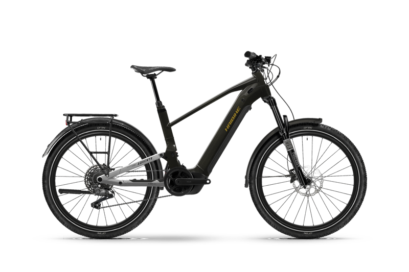 Haibike Adventr 6 Full Suspension e.Hybrid Bike Gloss Black/ Chrome